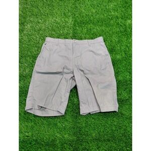 Columbia PFG Fishing Shorts Mens 30W Grey Performance Outdoor Cotton Blend